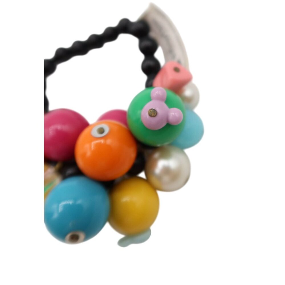 DISNEY PARKS Bauble Cha Cha Mickey Mouse Ears Stretch Beaded Bracelet Colorful - Picture 2 of 6